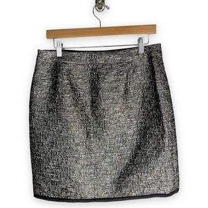 4 for $20 SALE! Banana Republic Metallic Tweed Mini Skirt, Gunmetal, Size M